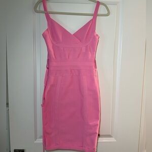 Pink bandage dress